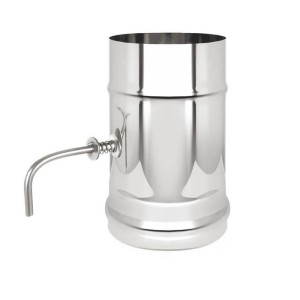 Шибер-задвижка поворотная 115 нерж 0,15м