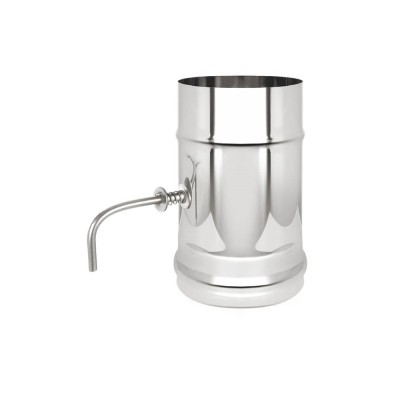 Шибер-задвижка поворотная 120 нерж 0,25м фото №1580408