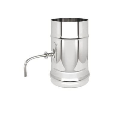 Шибер-задвижка поворотная 120 нерж 0,5м фото №1580409