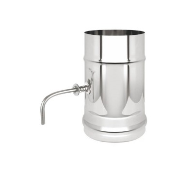 Шибер-задвижка поворотная 150 нерж 0,25м фото №1579386