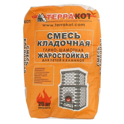 Сухая кладочная смесь "Терракот" 20 кг фото №1580186