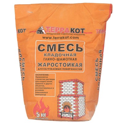 Сухая кладочная смесь "Терракот" 5 кг фото №1580185