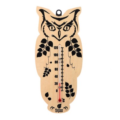 Термометр "Сова" 16,6*7,5*1см, Банные штучки фото №1579968