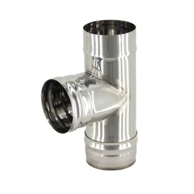 Тройник 200 90* нерж 1мм фото №1580389