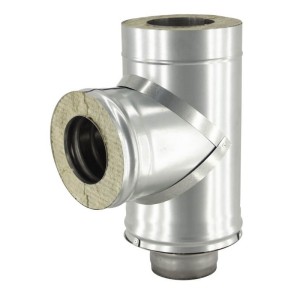 Тройник-сэндвич 120/200 - 90 нерж 1мм /оц