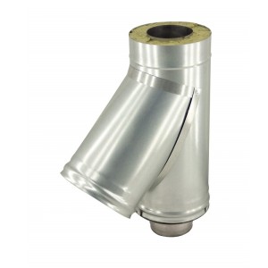 Тройник-сэндвич 150/220 - 45 нерж 1мм /оц