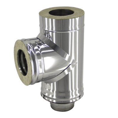 Тройник-сэндвич 200/265 - 90 нерж 1мм /нерж фото №1580206