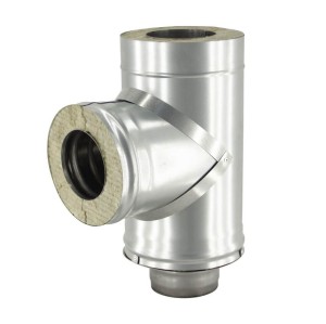 Тройник-сэндвич 200/300 - 90 нерж 0,5мм /оц